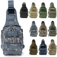Military Bag Military Camouflage Oxford Cloth Crossbody Bag Men's Crossbody Bag Sports Outdoor Tactical Chest Bag