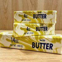11cm New Style Gradient Color Butter Stick Squishy, Slow Rising PU Foam Eye-catching Stress Relief Gadget Toy