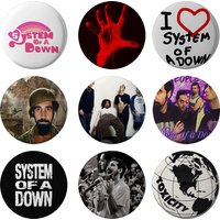 Heavy Metal Band System of A Down Soft Button Pin Rock Band Album Cover Aesthetic Brooch Badge Bag Accessories Fans Gifts