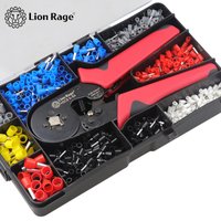 Pince à sertir HSC8 6-4A, fil de sertissage de borne tubulaire, mini outils de sertissage de virole, kit électrique domestique avec boîte