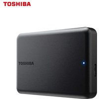 LS Toshiba A5 Series Small Black Portable Hard Drive, High-Speed USB 3.2 Gen1, 500GB/1TB/2TB Compatible With Mac