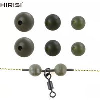 25pcs Green Rubber Shock Beads for Carp Fishing Soft Rig Beads Fishing Terminal Tackle AG130