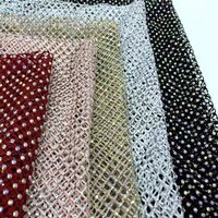 Nähbares Strass-Netzband DIY Kristall-Netzstoff Strass-Borte Netz mit Strass-Kristallen für DIY-Kleider und -Bekleidung