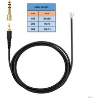 R91A Replacement Sound Cable 6.5mm for DT770 DT880 DT990 MDR-7506 Headphones Cord