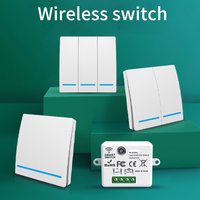 Remote Control Switch Wireless Switch Rf 433MHz Push Button Switch Relay Home Appliance Receiver Module for Lamp ON OFF