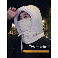 AliExpress NONE Winter Warmer Motorcycle Face Mask Unisex Balaclava Hood - Windproof Mask with Drawstring Ski Cycling Riding Headgea