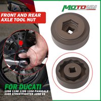 55MM/30MM Motorcycle Aluminum Axle Tool Nut Front and Rear For DUCATI 1098 1198 1199 1200 Panigale 1199 Streetfighter 1098 V4