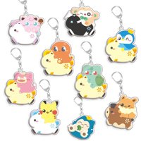 For Pokemon Elf Qikchu Clefairy Zorua Piplup Slowpoke Bulbasaur Acrylic Selfmade Cute Cartoon Anime Keychain Pendant Toy Gift5cm
