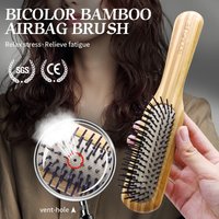 Bamboo Hair Brush Women Mini Bamboo Comb Paddle Detangling HairBrush with Nylon Pins Portable Pocket Wood Comb For Hair