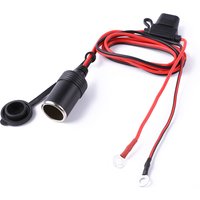 12V 24V Car Motorcycle Truck Boat Cigarette Lighter Socket with 10A Fuse+Wire