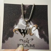 Kpop Idols HOSHI WOOZI Necklace Hip-Hop Exquisite Design Sense Pendant Long Chain Sweater Chain Ornament Fans Birthday Gift