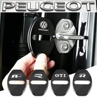 Zinc Alloy Car Door Lock Buckle Cover Protective Covers For VW GTI Polo Golf Passat Scirocco Tiguan Jetta T-ROC Touareg Taigo CC
