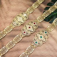 Arabic Women Caftan Belt Morocco Bridal Wedding Waist Chain Adjustable Length Gold Color Europa Palace Accessories