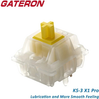 Gateron Milky Pro Yellow Red Switches KS-3 X1 Linear Lubed Switch For Gaming Mechanical Keyboard 5Pin