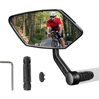 AliExpress NONE Bike Mirror Handlebar Mount, HD Wide Rear View Bicycle Mirrors for Handlebars with Scratch Resistant Glass, 360°Adjustable Bike