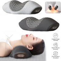Electric Massage Pillow Heating Vibration Neck Massage Relieves Muscle Tension Protect Cervical Spine Help Solve Sleep Problems