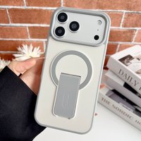 Folding Stand Magnetic Phone Case For iPhone 17 Air 16 13 11 12 14 15 Pro Max Plus For Magsafe Wireless Charge Protector Cover