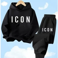 Spring Autumn New Fashion Kids Tracksuits 3-12 Years Boys and Girls Casual Sports Hoodie Tops+Pants 2PC Sets Children's Clothing