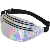 Laser Crossbody Breast Bag Outdoor Waist Belt Bag Running Pack Cute Waist Packs Bag Party Travel Fashion Girls Shoulder Glitter