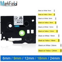 Heat Shrink Tube Tape Compatible for Brother Heat Shrink Tube Tape HSe231 HSe221 HSe211 HSe631 HSe621 HSe611 for PTE300 PTE500W