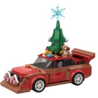 Bricklink MOC Technical Car 76897 1985 Christmas Audied Sport Quattro S1 Speed Vehicles Sets Building Blocks Toys Christmas Gift