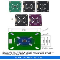 3.3-5V I2C Mode, 12-bit Precision AS5600, AS5047P, MT6701, TLE5012B, MT6835 Programmable Magnetic Encoder Module With Magnet