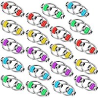 4pcs Decompression Chain Bicycle Chain Anti-stress Key Ring Hand Spinner Finger Fidget Autisme Flipo Flip Anxiety Antistress
