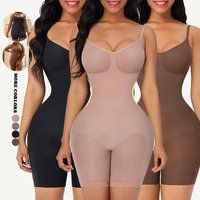 One Piece Shapewear for Women Lifting Buttocks Tightening Abdomen Shaping Suspenders Underwear Elastic Flat Leg Sports Corset