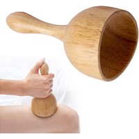 Wood Swedish Cup Wooden Massager Therapy Tool Body Sculpting for Maderotherapy, Lympahtic Drainage, Anti-Cellulite, Pain Relief