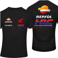 Amazing Tees Men's Honda REPSOL Motorcycle Racing T-shirt Double-sided Casual Fashion HRC 3D Quick-drying Short Sleeve Top