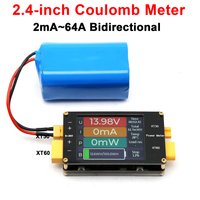 XT60 Bidirectional current voltage Power Coulomb meter Model Aircraft Drone RC Battery charge discharge Electric Vehicle Tester