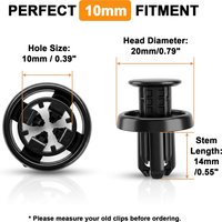 30x 91505-TM8-003 Car Front Bumper Cover Fender Grille Wheel Arch Lining Under Splash Guard Push Pin Clips Fastener For Honda