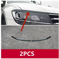 For VW Volkswagen Tiguan MK2 European version 2017 2018-2020 2021 FRONT headlight EYEBROW TRIM MOLDING COVER TRIM BAR GARNISH