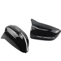 For BMW 3 4 5 6 7 8 series G20 G22 G30 G38 G11 G15 G16 Car Rearview Mirror Cover Side Wing Protect Frame Covers Bright Black