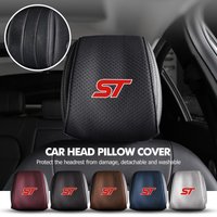 Car Seat Headrest Pillow Cover Auto Seat Head Pillow Cushion For Ford ST Focus Fiesta Ranger Escort Falcon Flex S-MAX Kuga