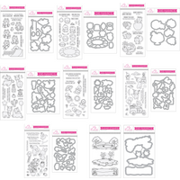 2024 New Seasonal Elements Birthday Wish Duck Llama Love Cutting Dies Clear Stamps Scrapbooking For Paper Making Frame Card