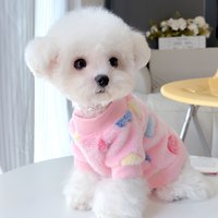 Pet Comfort Sweater Pink Heart Print Dog Cat Sweater Soft Warm Pullover for Small Medium Pets Daily Wear Apparel
