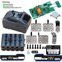 Doscing 10X21700 18V Battery Case Charging Protection PCB For Makita 18Volt Power Tools BL1860 BL1830b BL1850b BL1840 LXT-400 8A