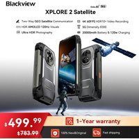 Blackview XPLORE 2 Satellite Rugged Smartphone, Android 15, 20000mAh Battery,6.73" 2.4K 120Hz Display, satellite communication
