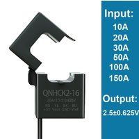 Split Core Current Sensor hall effect 10A 20A 30A 50A 100A 150A / 2.5±0.625V 2.5±2V clamp dc current transducer replace HSTS016L