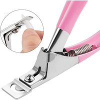 Professional U Type Acrylic Nail Trimmer Stainless Steel False Nail Tip Cutter Practical Manicure Accessory for Salon Home Use