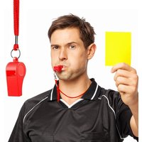 1/2/4PCS High Quality Red Whistle Referee Game Outdoor Travel Hiking Whistle Suitable for Basketball Volleyball Games