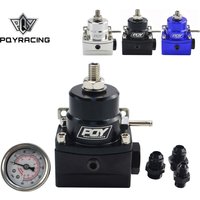 AN8 wysokiej regulator ciśnienia paliwa w/ boost - 8AN 8/8/6 EFI Regulator ciśnienia paliwa z manometrem PQY7855