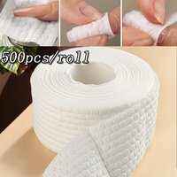 100/300/500Pcs Lint Free White Cotton Pads Nail Wipes Gel Polish Remover Pads for Nails Dust Cleaning Manicure Salon Nail Napkin