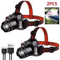 High Power Smart Induction Headlight LED Zoom USB Rechargeable Headlamp Multi-Function Waterproof Outdoor Camping Head Light