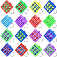 Fun 6/12/18Pcs Tic Tac Toe Game Keychains Set for Birthday Wedding Valentine's Day New Year Carnival Party Favors Pinata Fillers
