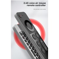 W3 2.4G Wireless Voice Air Mouse Remote Controller Mini Keyboard for Android TV BOX / / Gyroscope Remote