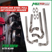 MOTO4U For BMW K75 K100 Cafe Racer Exhaust pipe Front Motorcycle Stainless Steel Full Set Exhaust Header Manifold Assembly