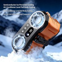 Portable Ice Cooling Waist Fan Rechargeable Refrigeration Neck Fan for Outdoor Personal Cool Accessory with Clip-On Design