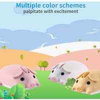 Cute 3D Little Pig Wireless Mouse 2.4G Bluetooth Dual-mode Silent For Women Office Laptop PC